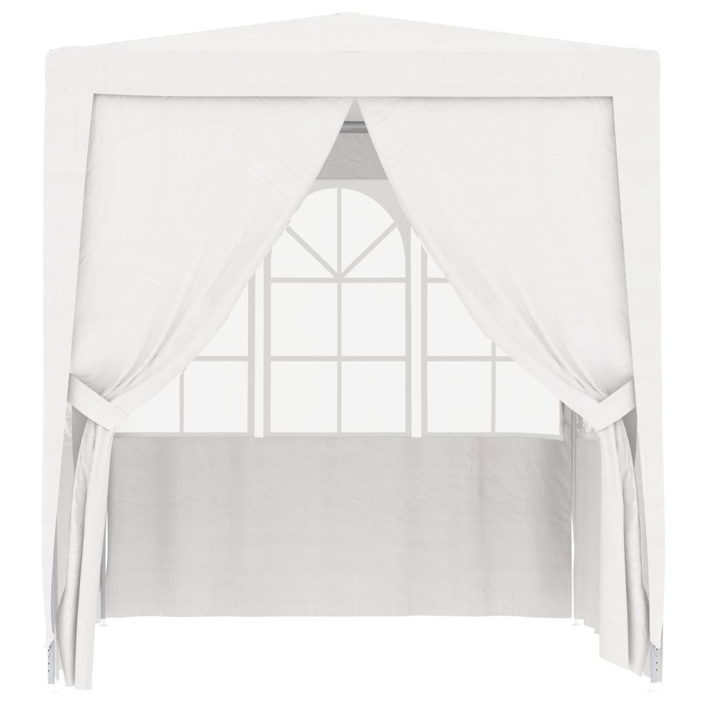 vidaXL Professional Party Tent with Side Walls 2x2 m White 90 g/m²