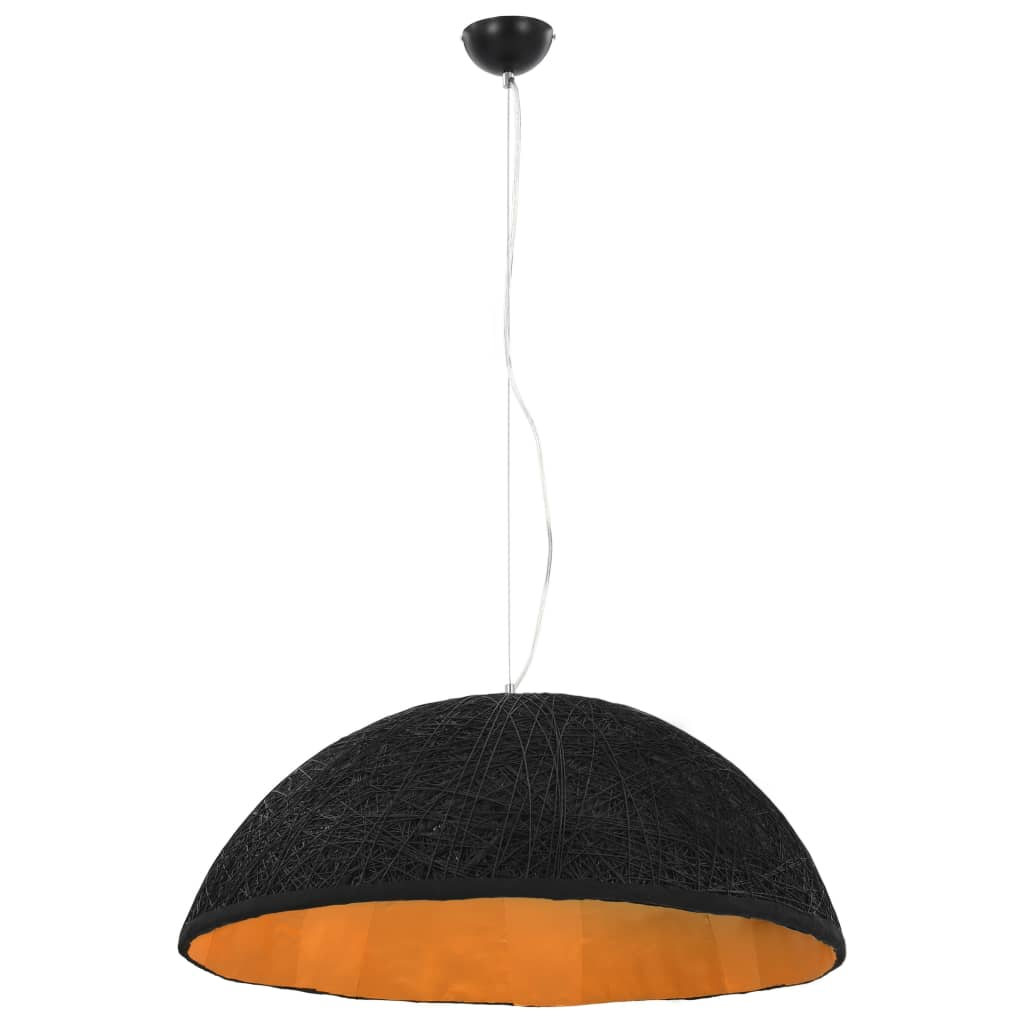 vidaXL Pendant Lamp Black and Gold Ø70 cm E27