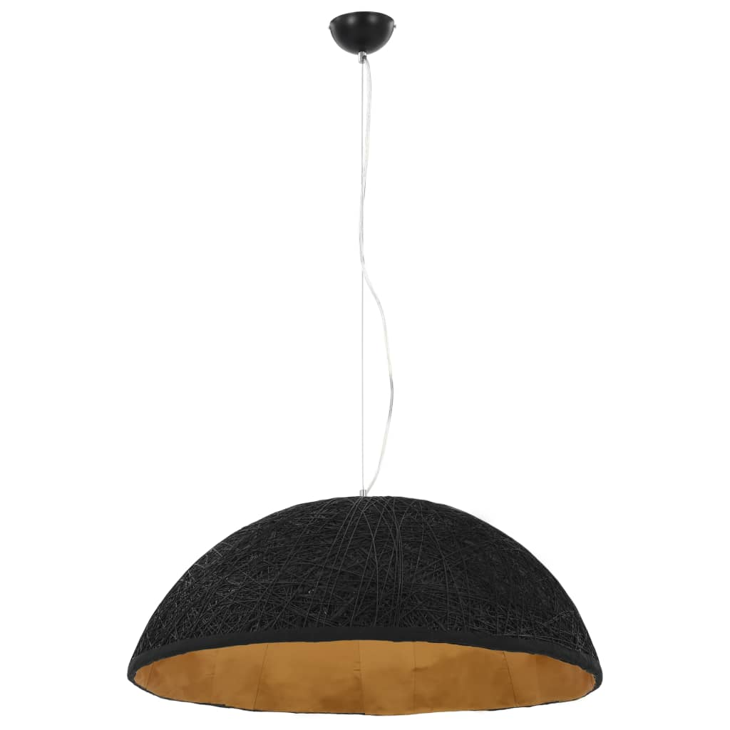 vidaXL Pendant Lamp Black and Gold Ø70 cm E27