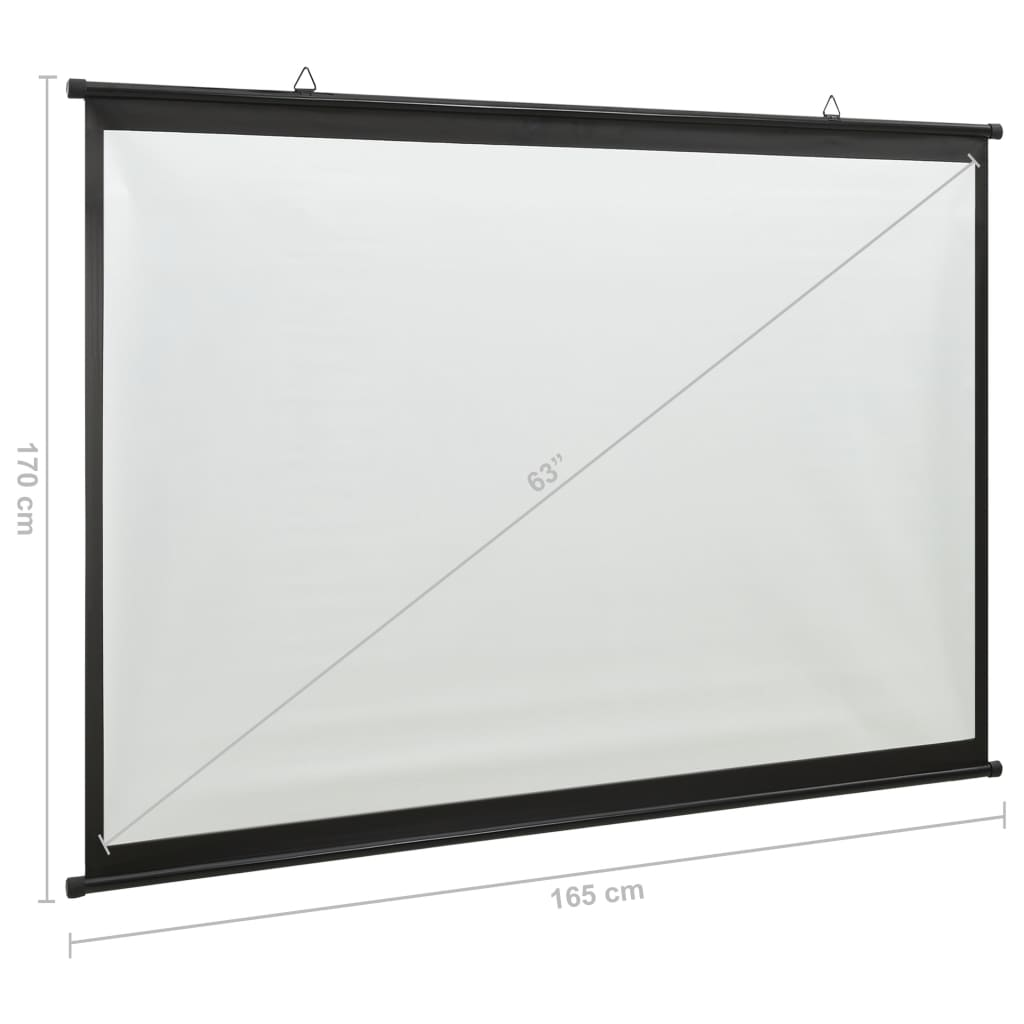 vidaXL Projection Screen 63" 1:1