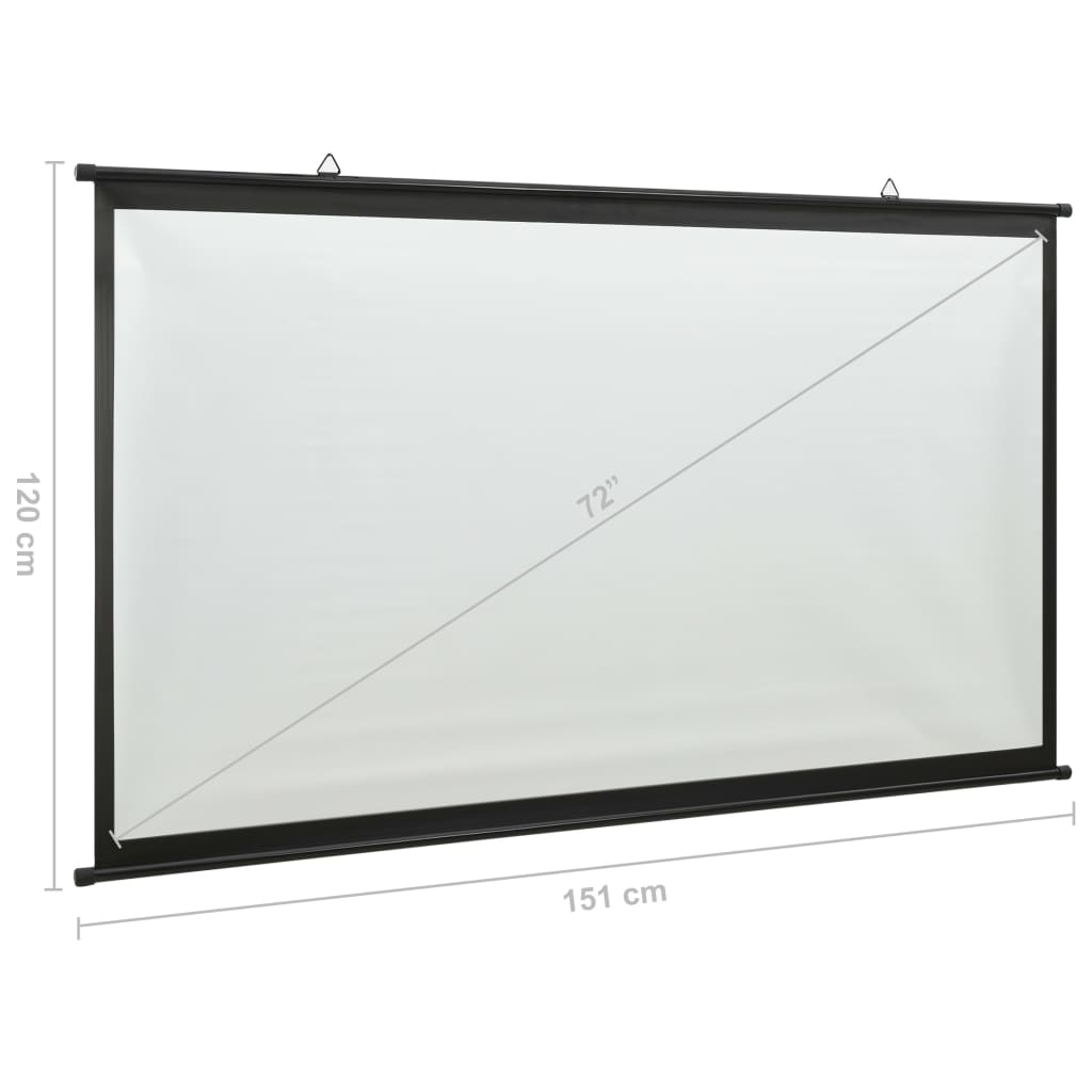 vidaXL Projection Screen 72" 4:3