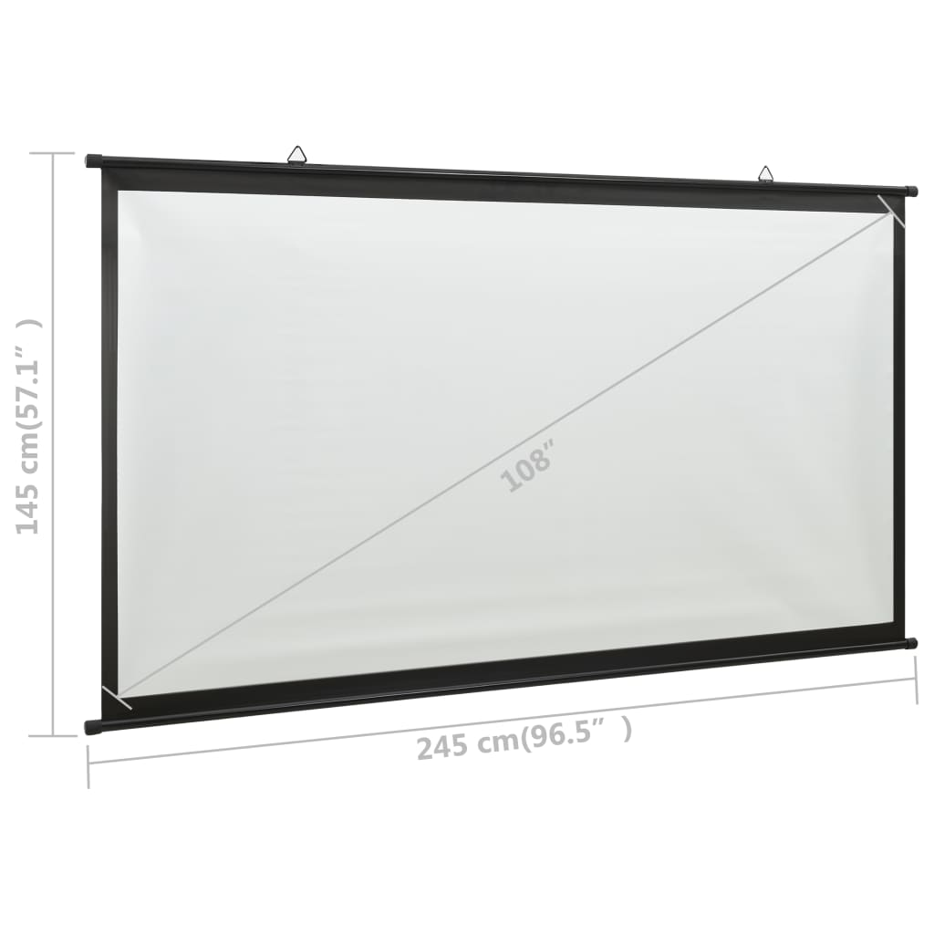 vidaXL Projection Screen 108" 16:9