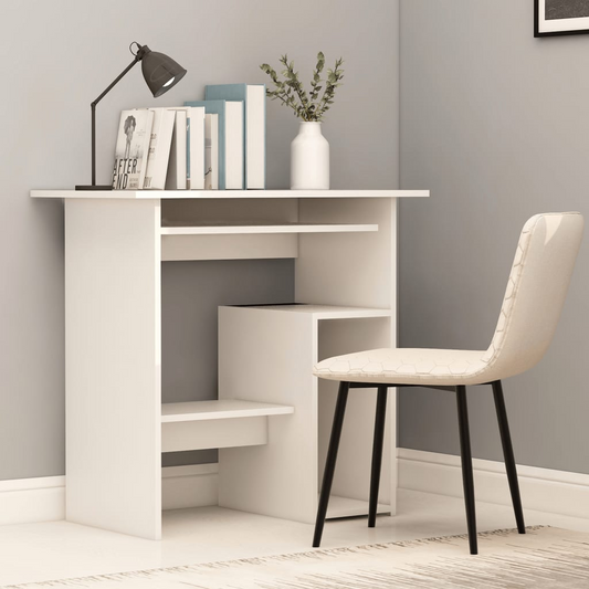 vidaXL Desk White 80x45x74 cm Engineered Wood