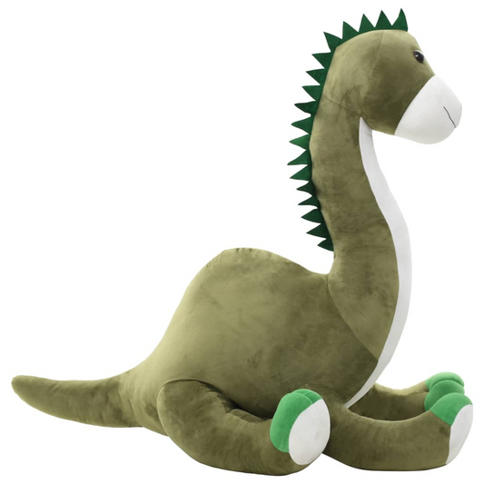 vidaXL Dinosaur Brontosaurus Cuddly Toy Plush Green