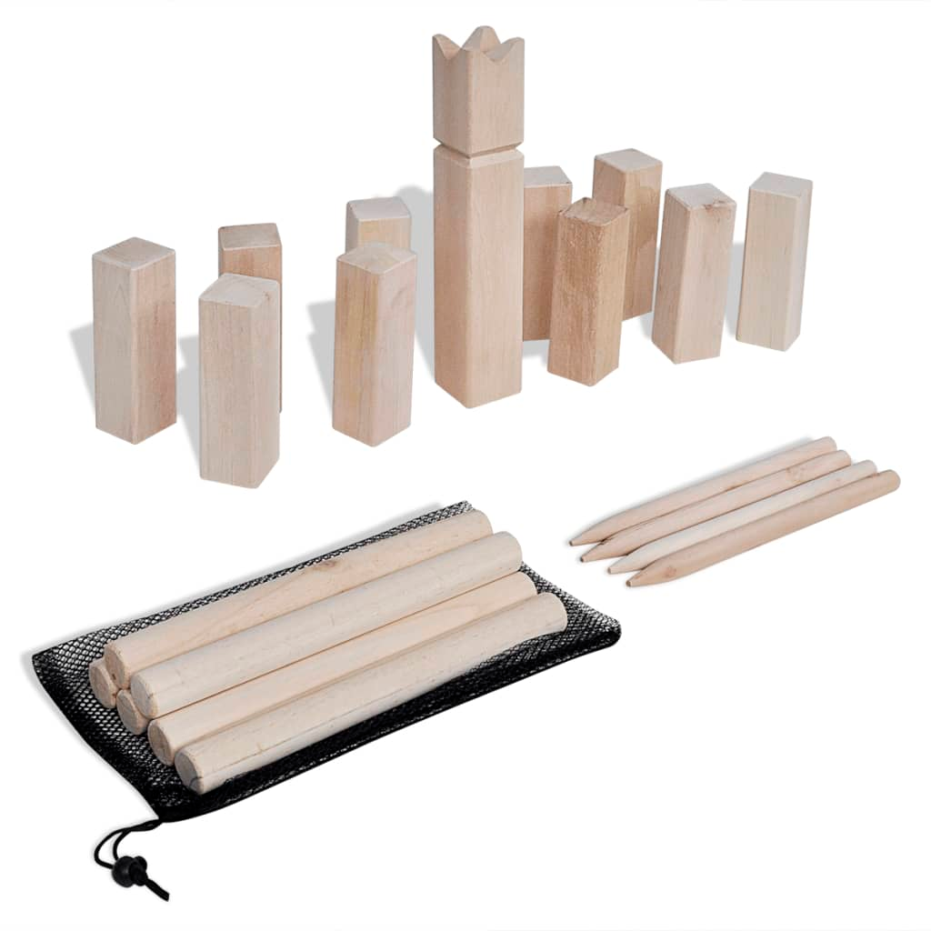 Wooden Kubb Game Set