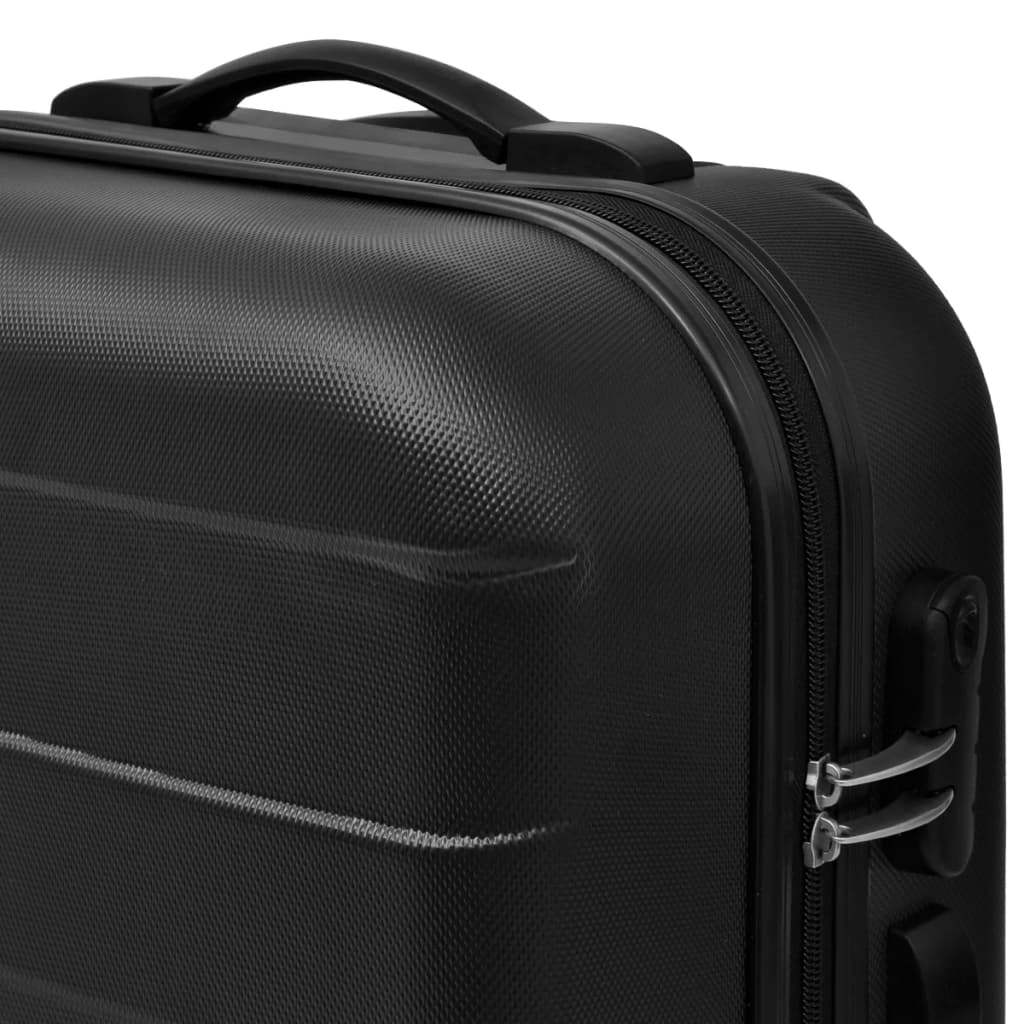 Piece Hardcase Trolley Set Black 45