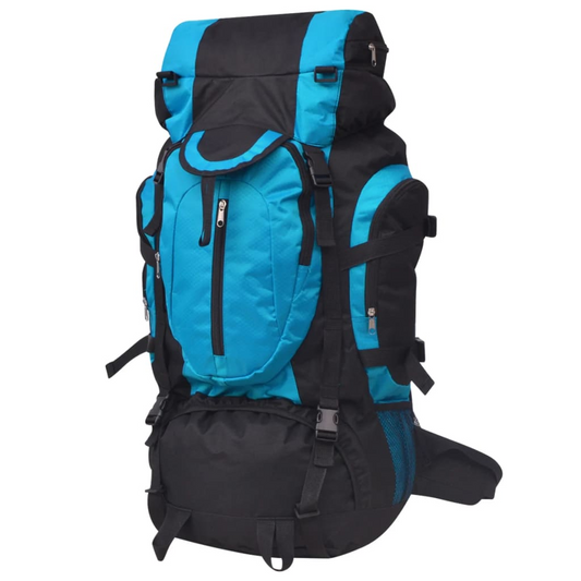 vidaXL Hiking Backpack XXL 75 L Black and Blue