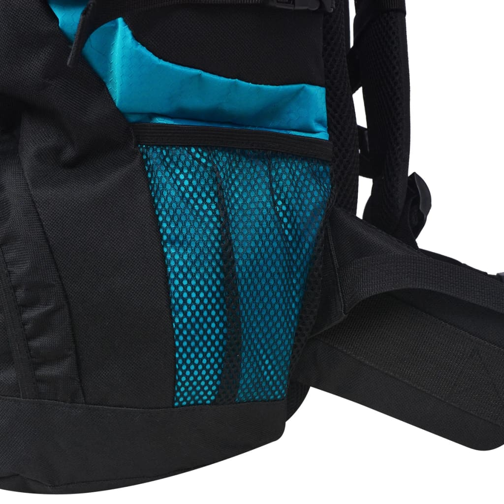 vidaXL Hiking Backpack XXL 75 L Black and Blue