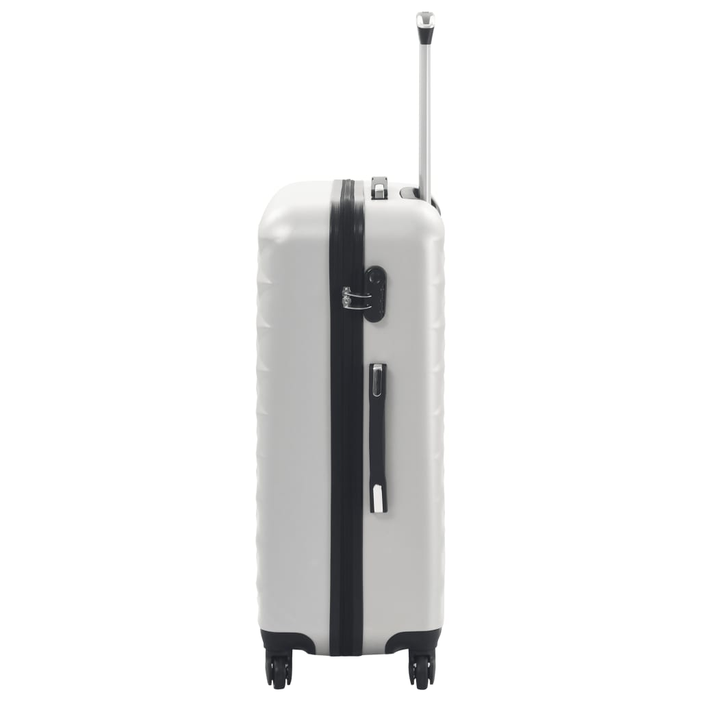 vidaXL Hardcase Trolley Set 3 pcs Bright Silver ABS