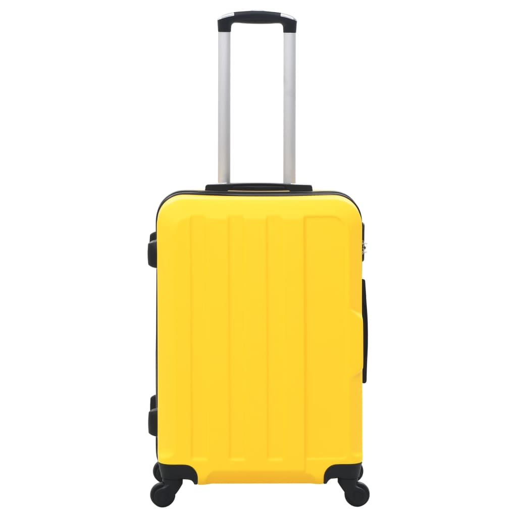 vidaXL Hardcase Trolley Set 3 pcs Yellow ABS