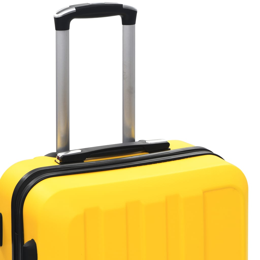 vidaXL Hardcase Trolley Set 3 pcs Yellow ABS