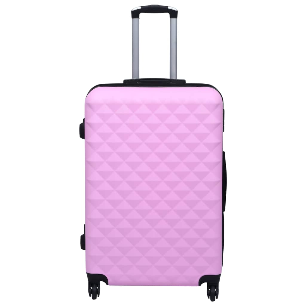 vidaXL Hardcase Trolley Pink ABS