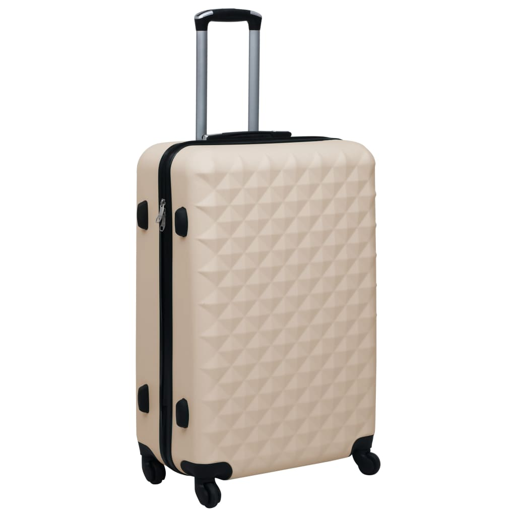 vidaXL Hardcase Trolley Set 3 pcs Gold ABS