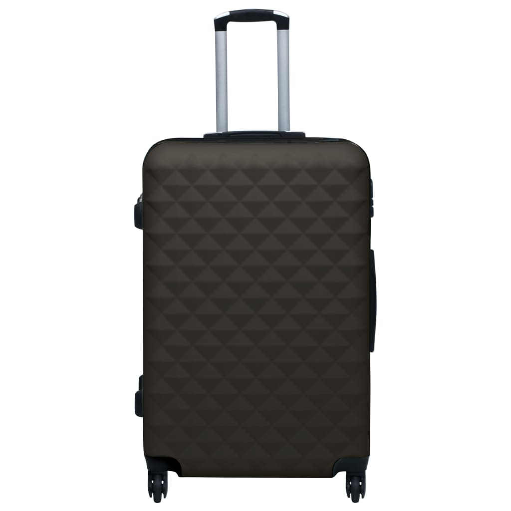 vidaxl hardcase trolley set 3 pcs anthracite abs