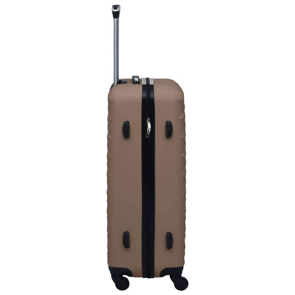 vidaXL Hardcase Trolley Set 2 pcs Brown ABS