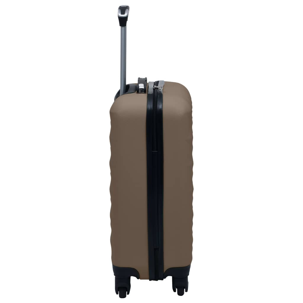 vidaXL Hardcase Trolley Set 2 pcs Brown ABS