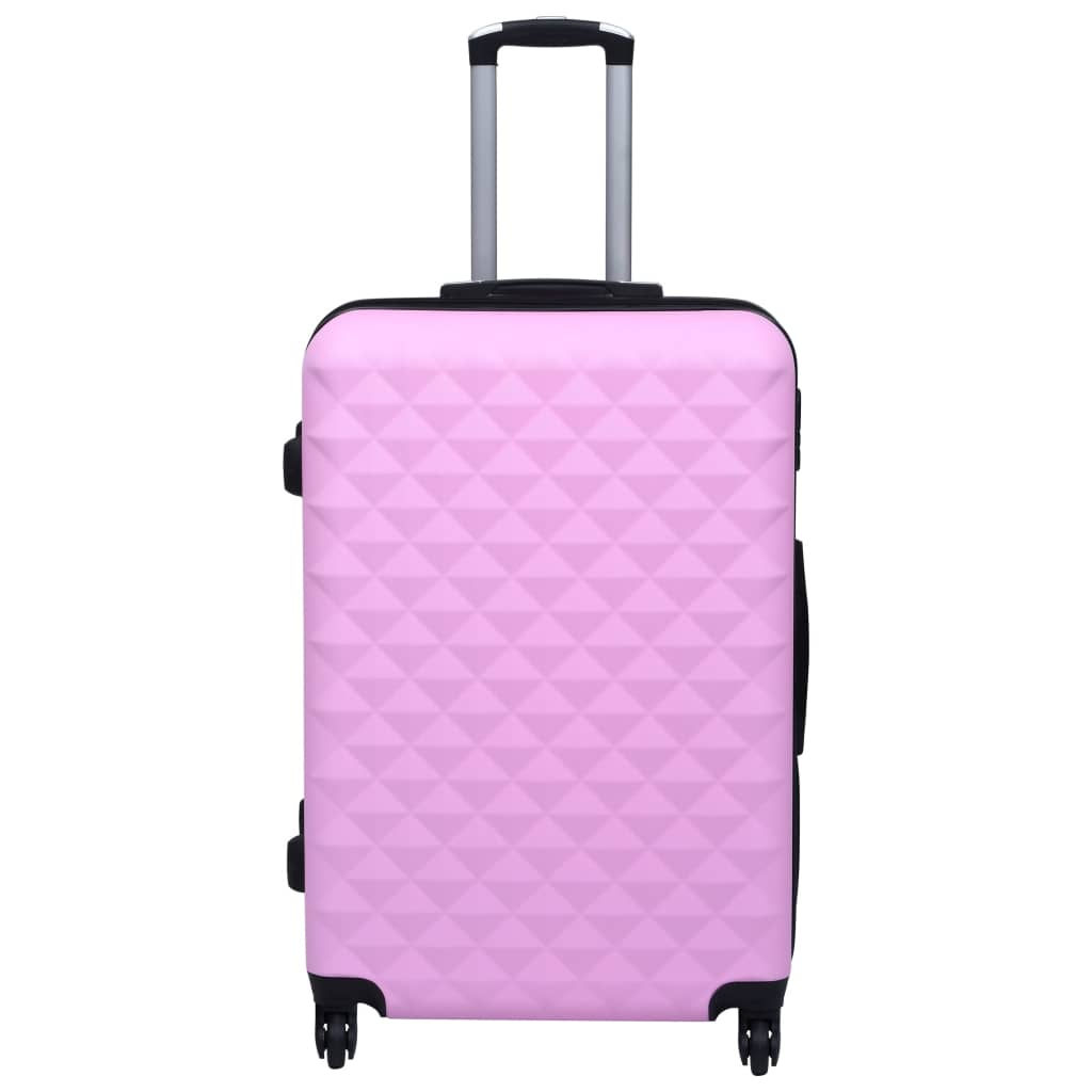 vidaXL Hardcase Trolley Set 2 pcs Pink ABS