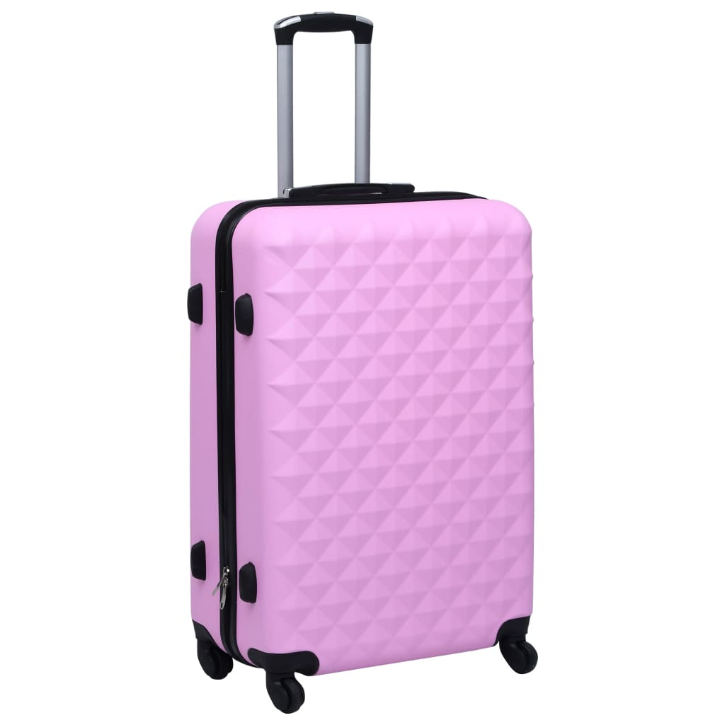 vidaXL Hardcase Trolley Set 2 pcs Pink ABS