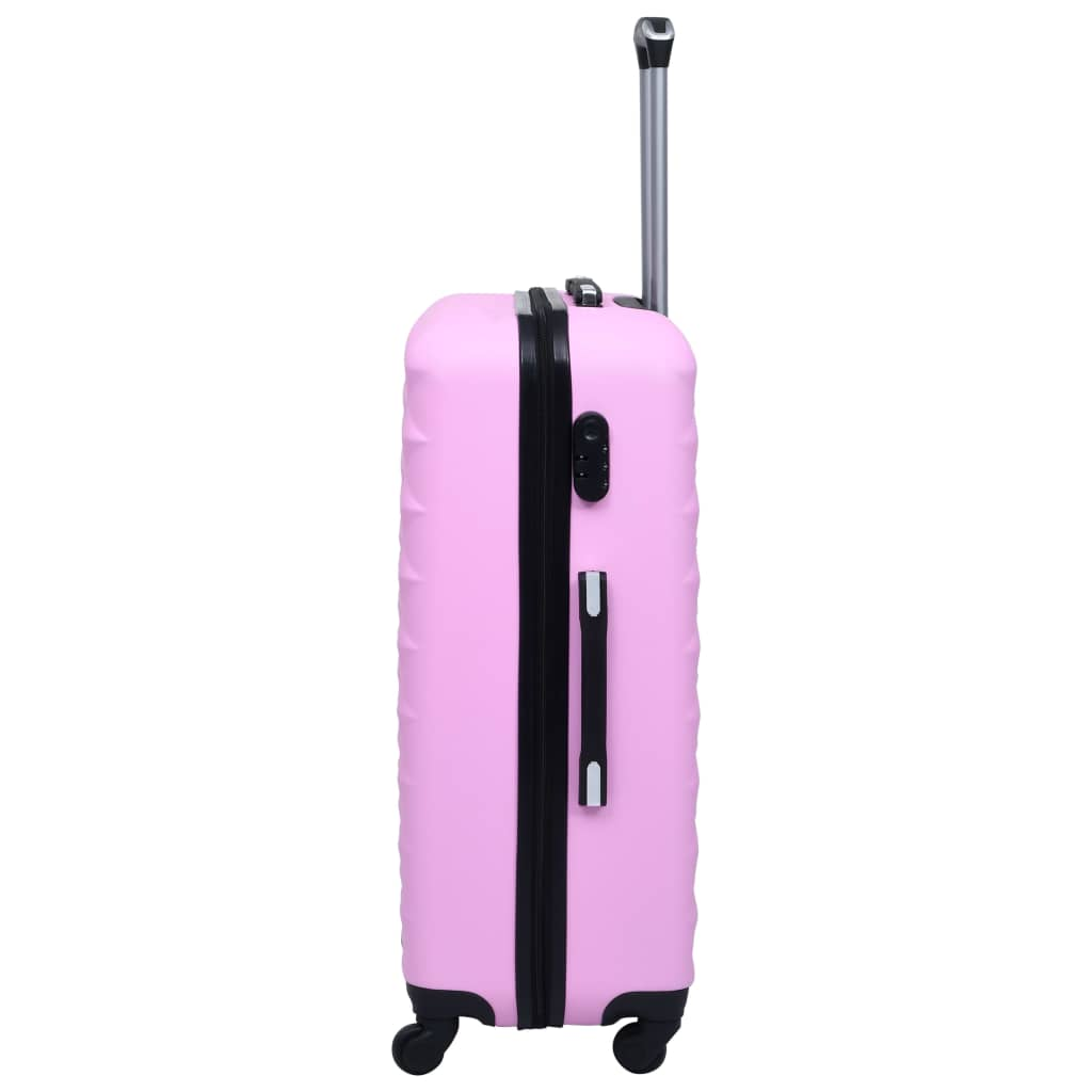 vidaXL Hardcase Trolley Set 2 pcs Pink ABS