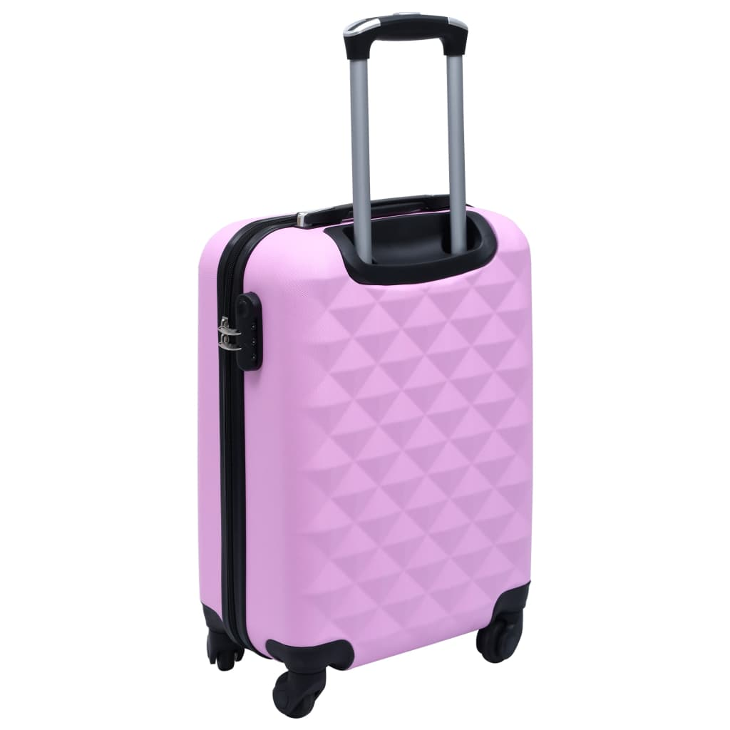 vidaXL Hardcase Trolley Set 2 pcs Pink ABS