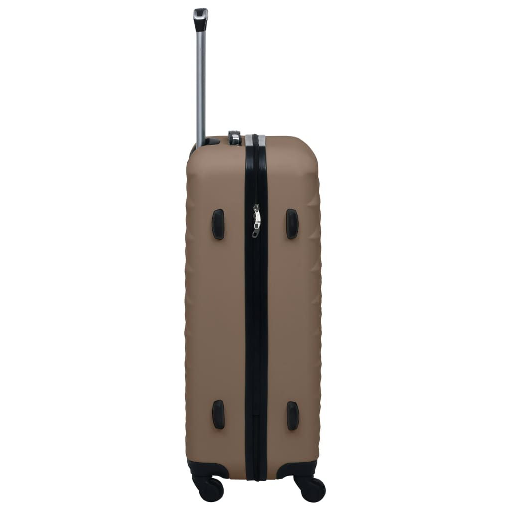 vidaXL Hardcase Trolley Brown ABS