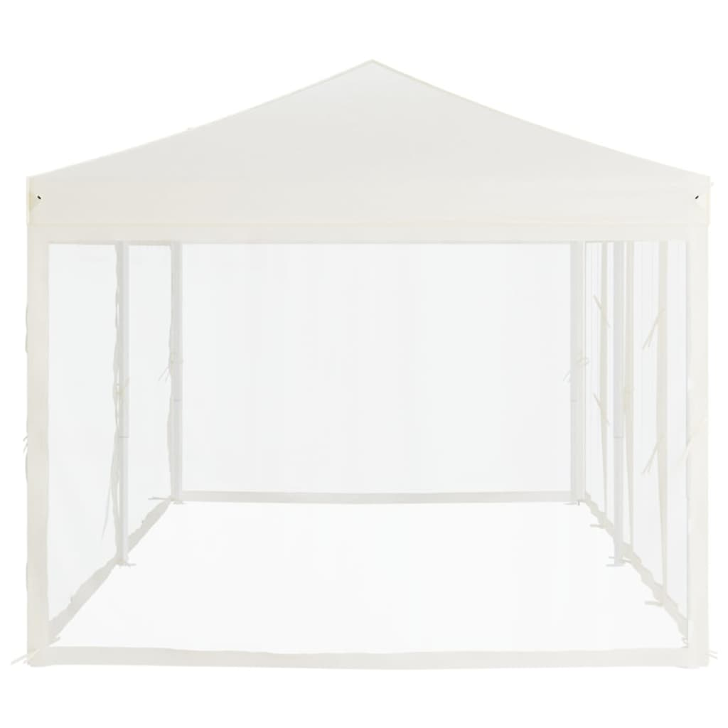 vidaXL Folding Party Tent with Sidewalls Cream 3x6 m