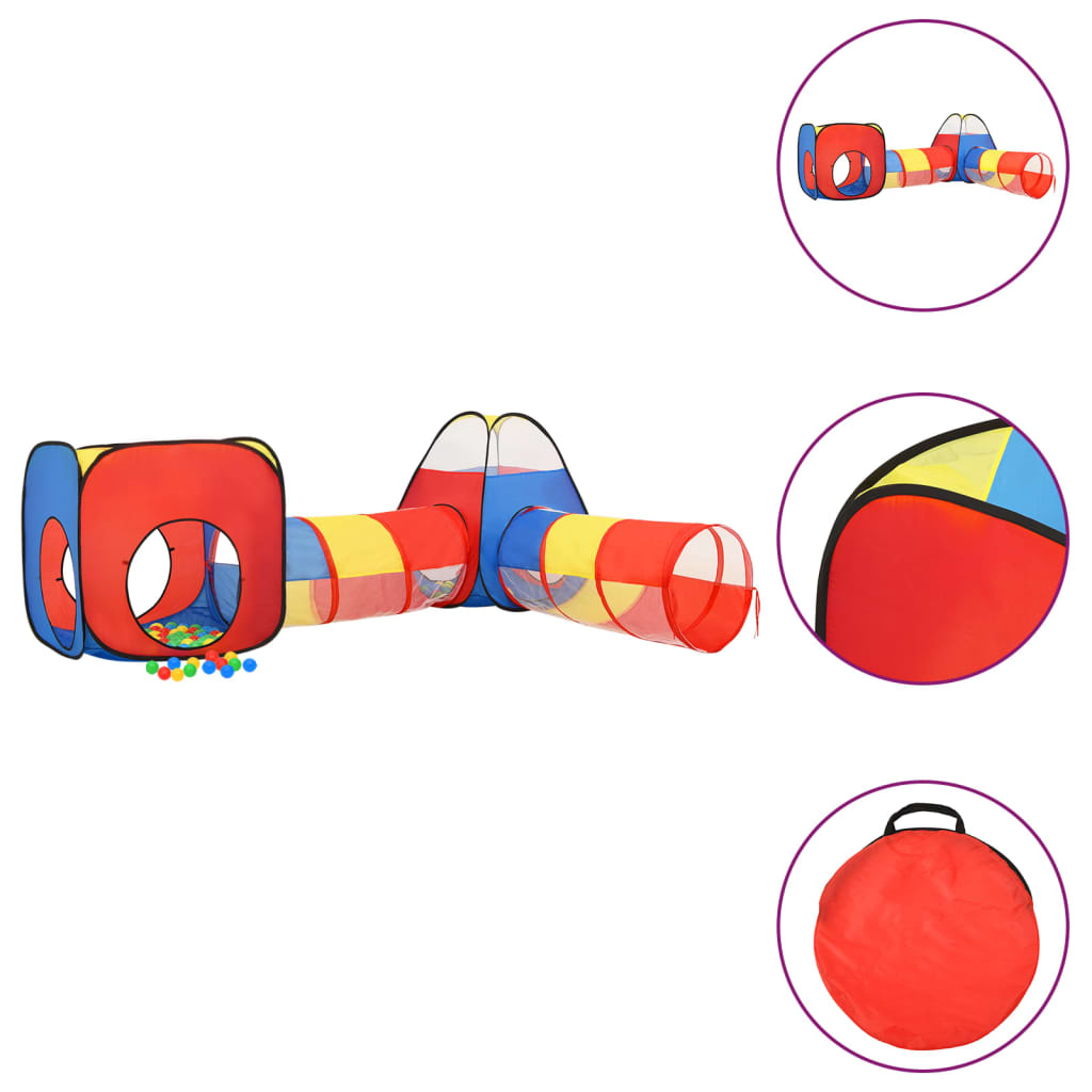 vidaXL Children Play Tent Multicolour 190x264x90 cm