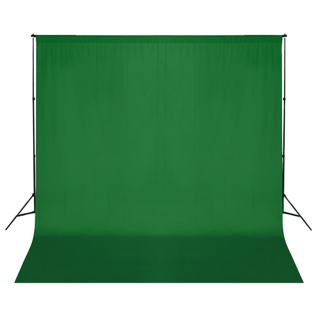 vidaXL Backdrop Support System 600x300 cm Green