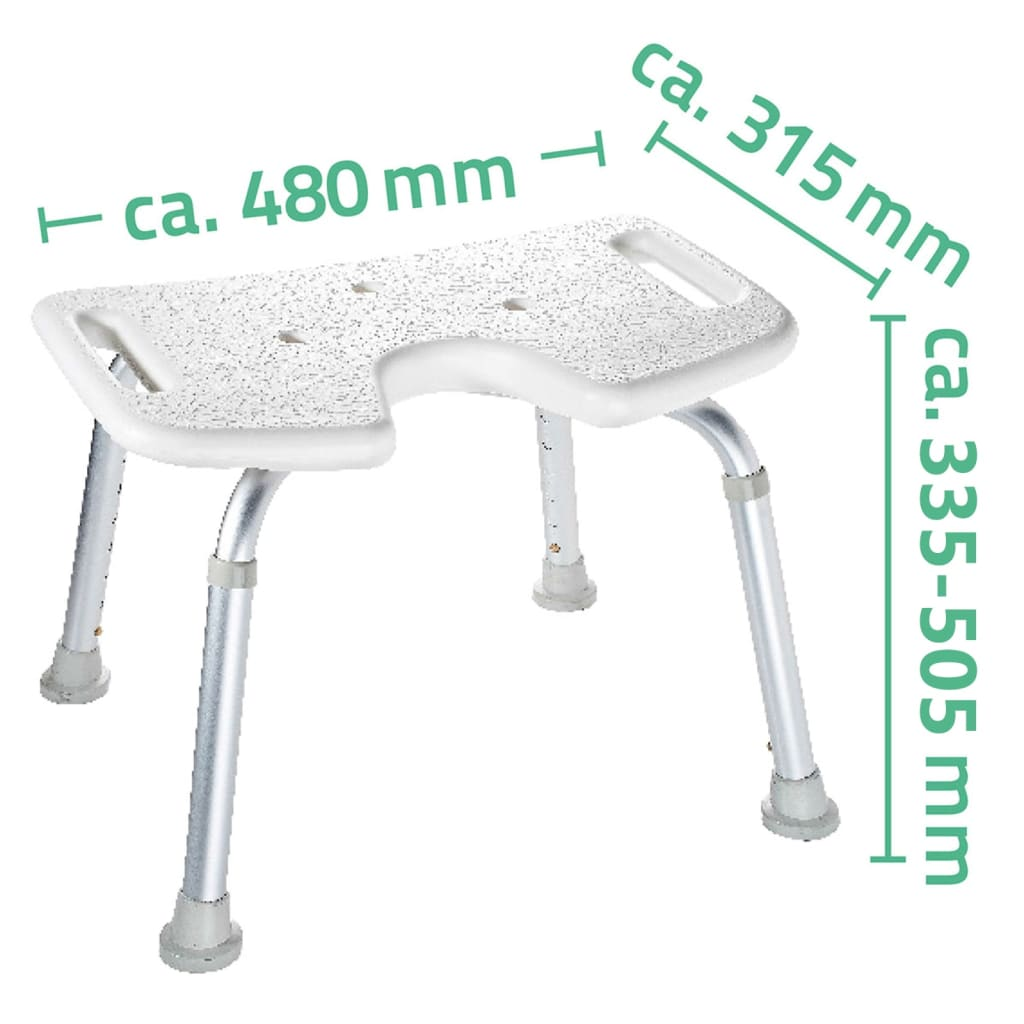 RIDDER Bathroom Stool White 150 kg A0050501