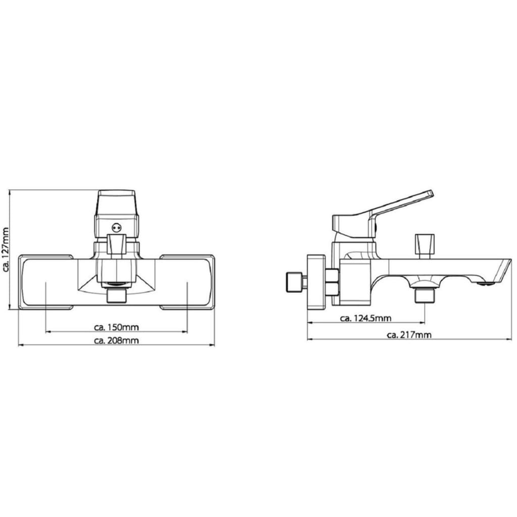 SCHÜTTE Bath Mixer STILO Chrome