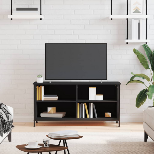 vidaXL TV Cabinet Black 100x40x50 cm Engineered Wood