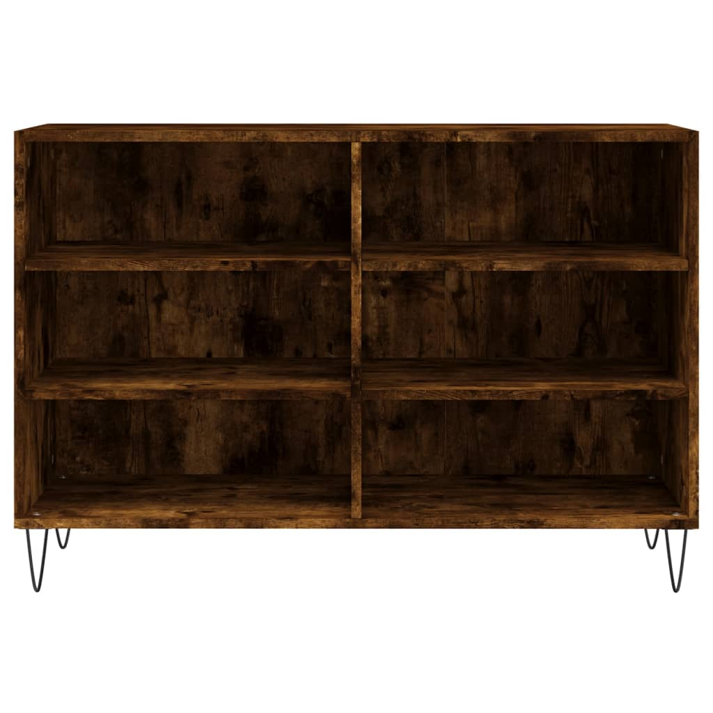 vidaXL Sideboard Smoked Oak 103.5x35x70 cm Engineered Wood