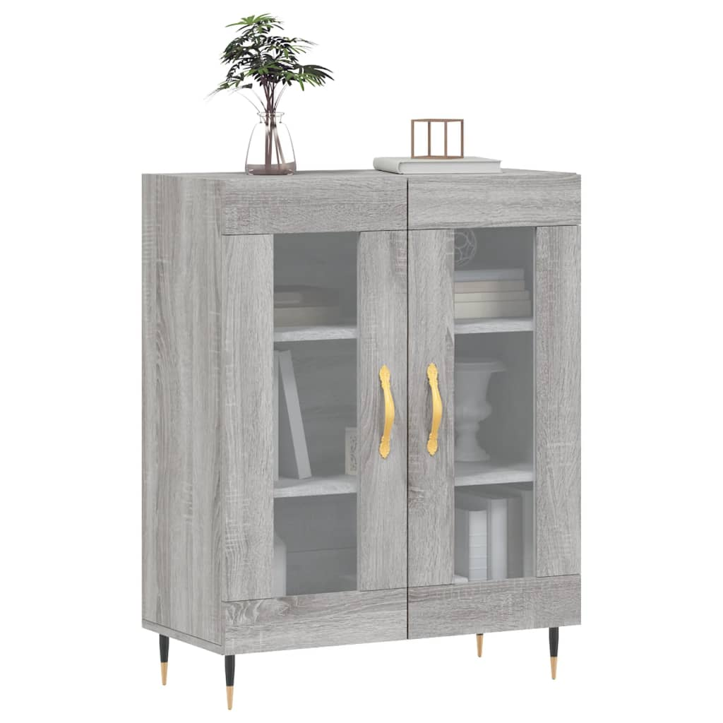 vidaXL Sideboard Grey Sonoma 69.5x34x90 cm Engineered Wood