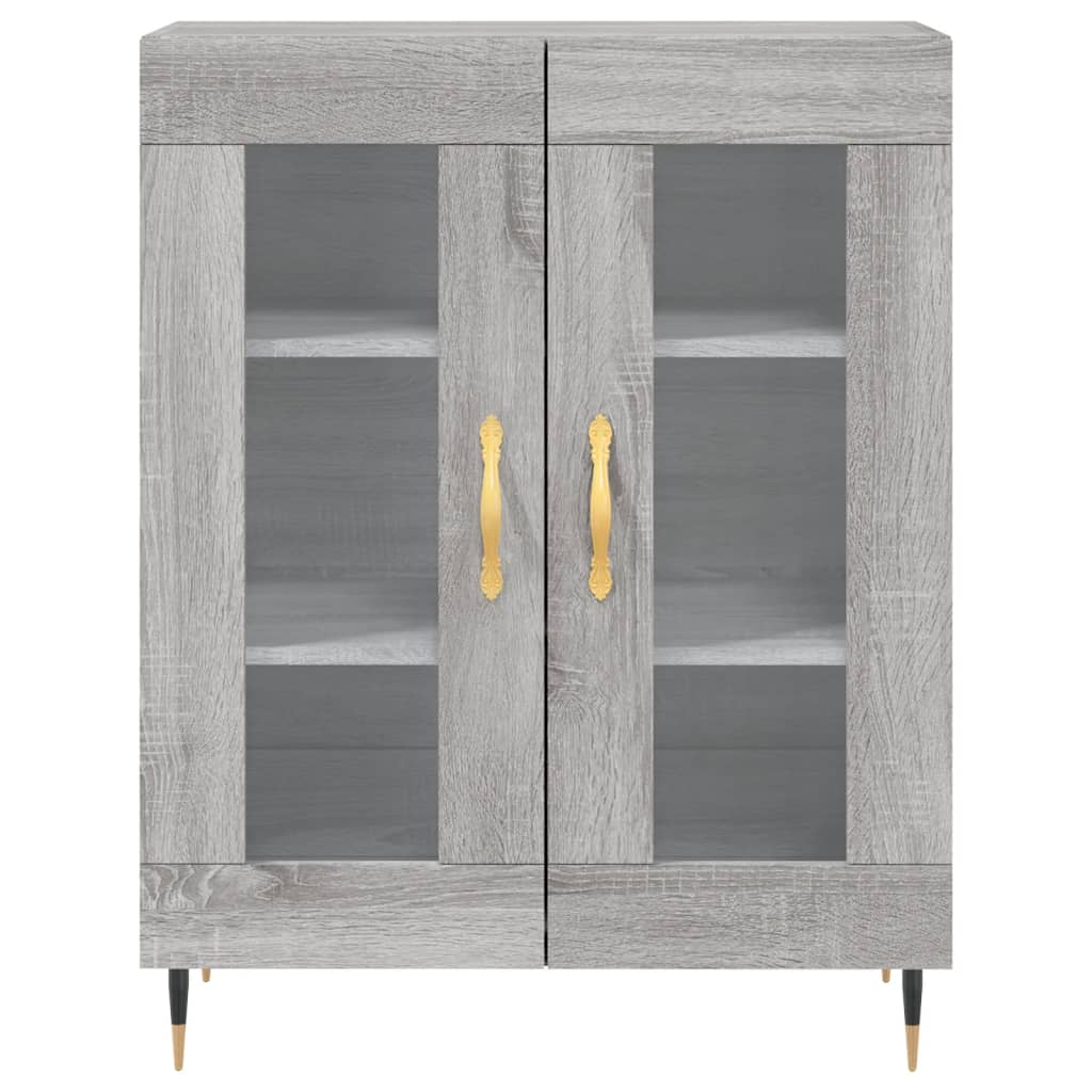 vidaXL Sideboard Grey Sonoma 69.5x34x90 cm Engineered Wood