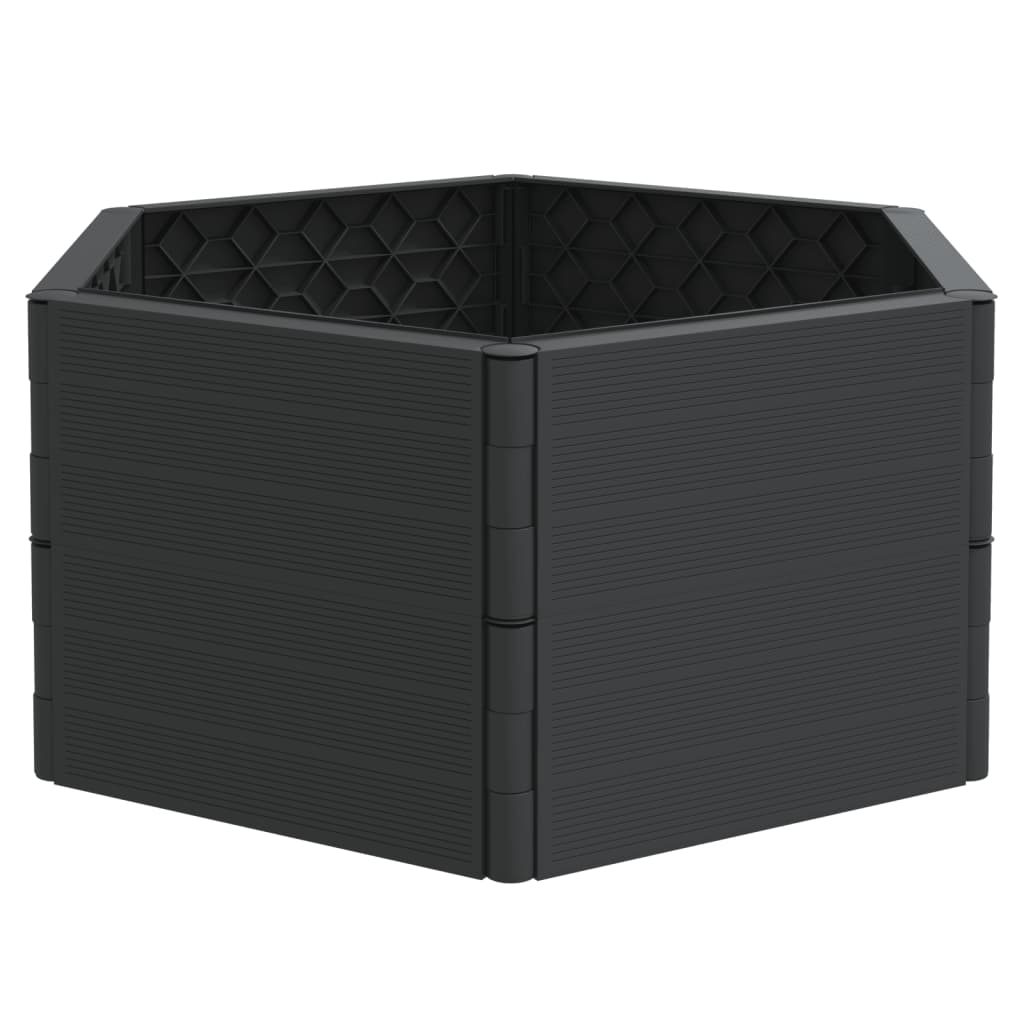 vidaXL Garden Planter Anthracite PP