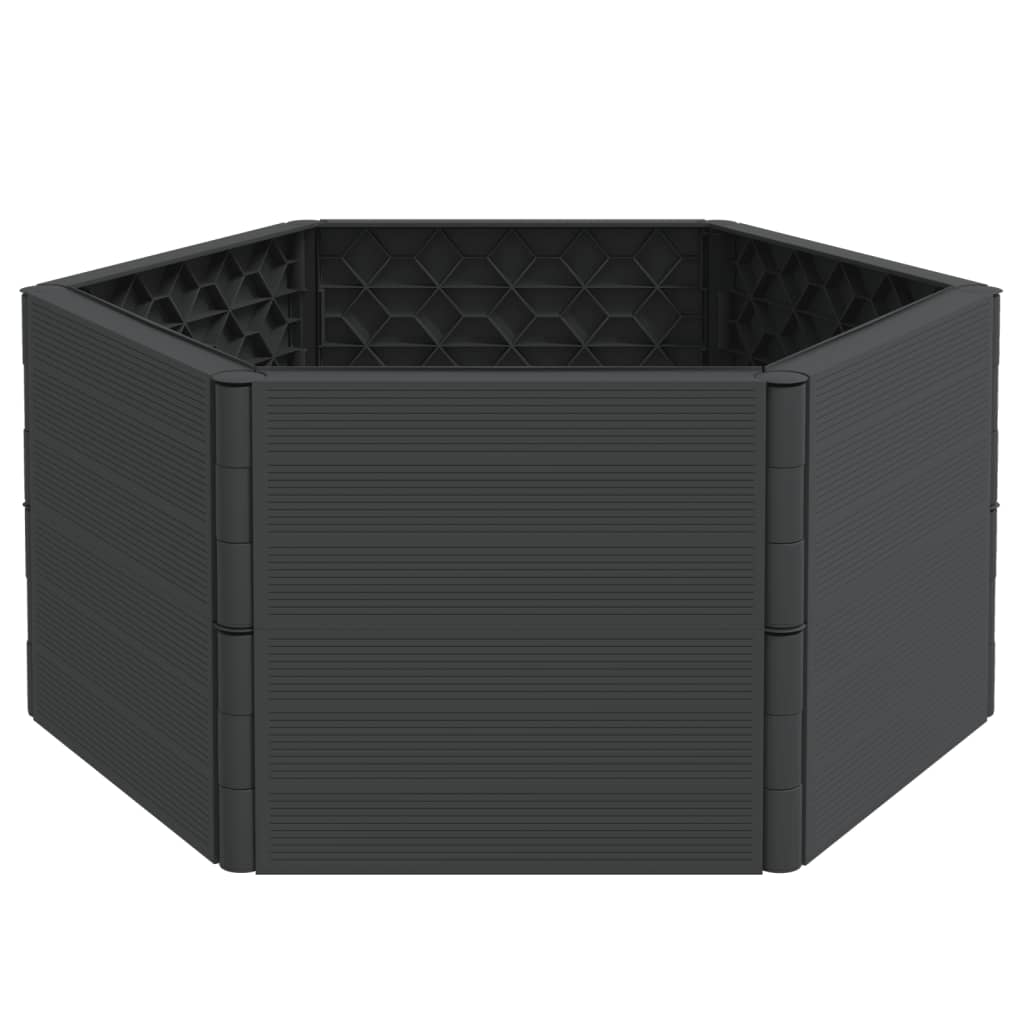 vidaXL Garden Planter Anthracite PP