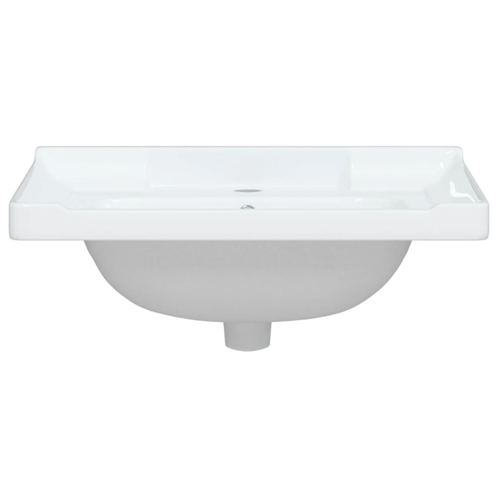 vidaXL Bathroom Sink White 61x48x23 cm Rectangular Ceramic