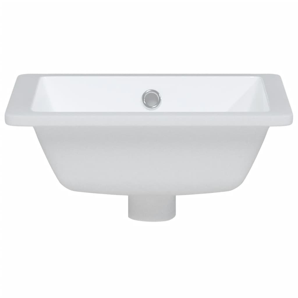 vidaXL Bathroom Sink White 36x31.5x16.5 cm Rectangular Ceramic