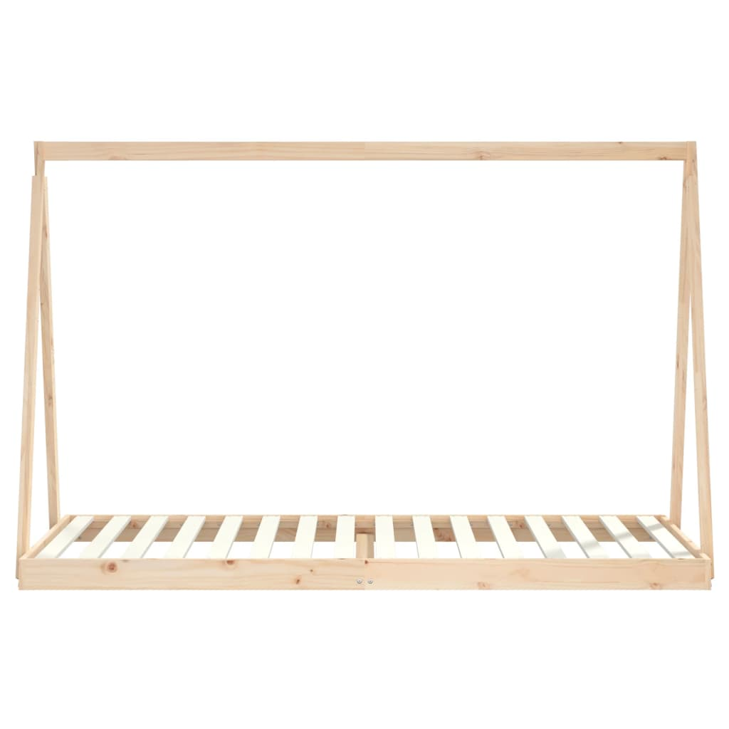 vidaXL Kids Bed Frame 90x200 cm Solid Wood Pine