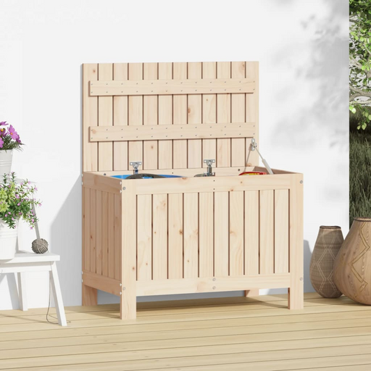 vidaXL Garden Storage Box 76x42.5x54 cm Solid Wood Pine