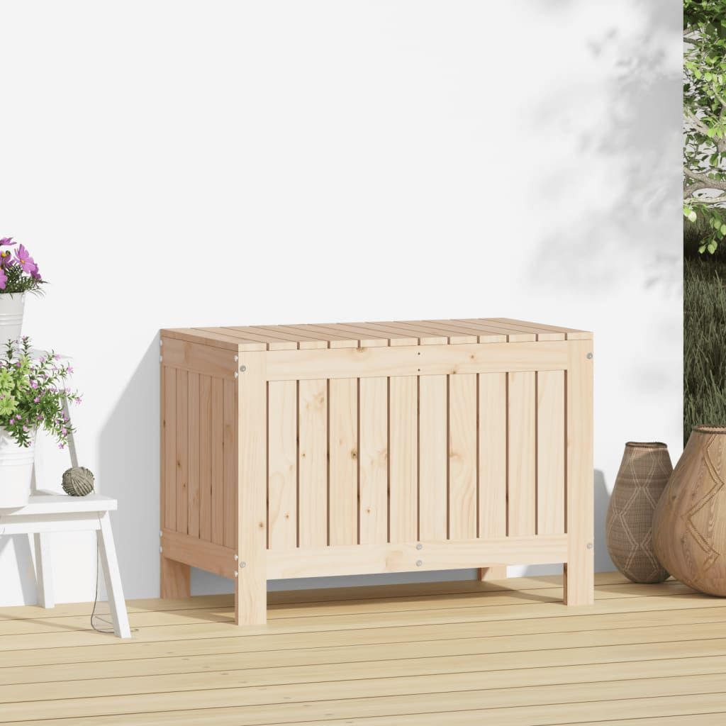 vidaXL Garden Storage Box 76x42.5x54 cm Solid Wood Pine