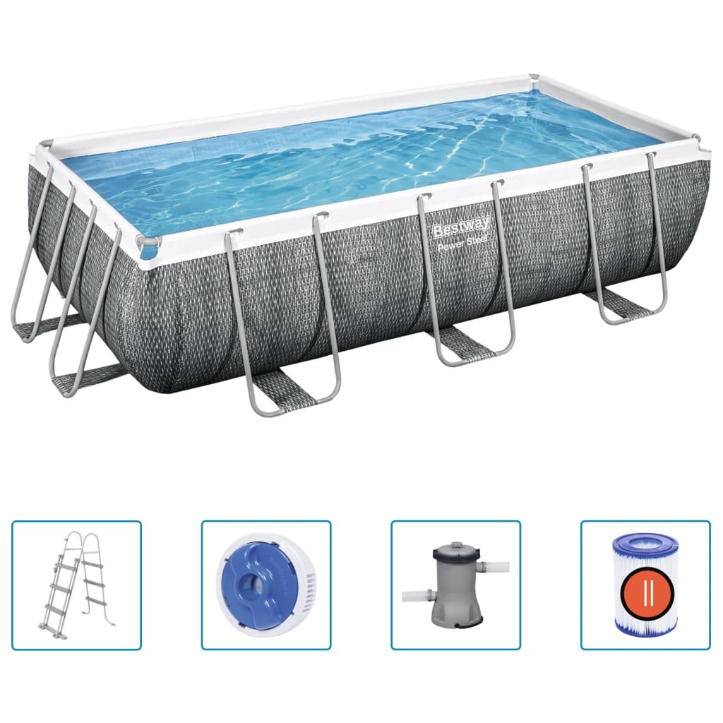 Bestway Power Steel Swimming Pool Set 404x201x100 cm