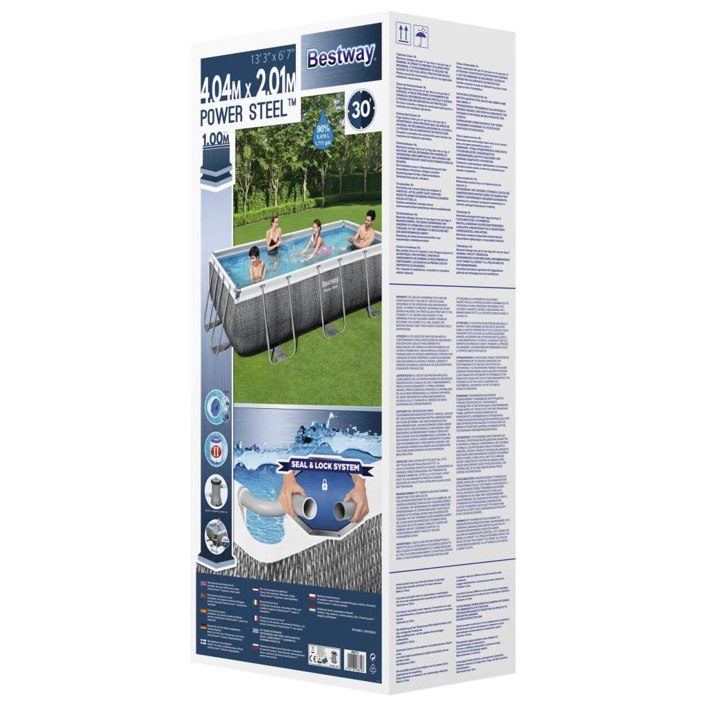 Bestway Power Steel Swimming Pool Set 404x201x100 cm