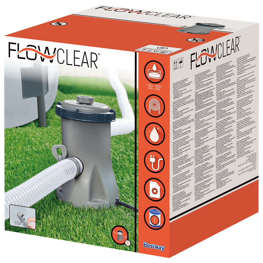 Bestway Flowclear Swimming Pool 330 gal Filter Pump