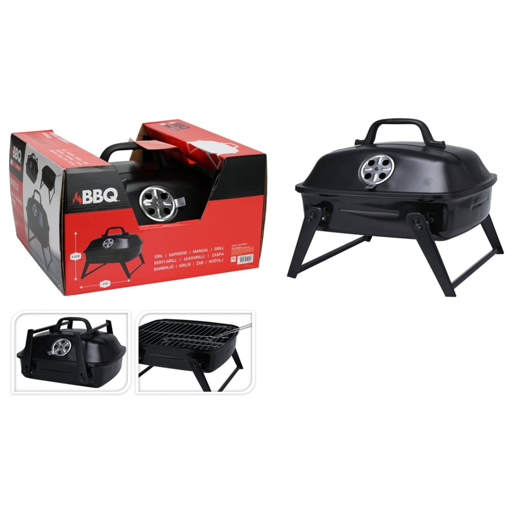 ProGarden BBQ Portable Grill Black