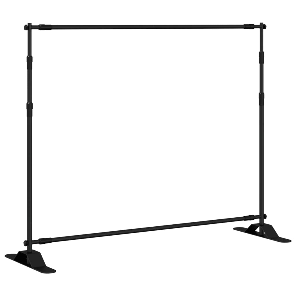 vidaXL Backdrop Stand Black 254x243 cm Steel