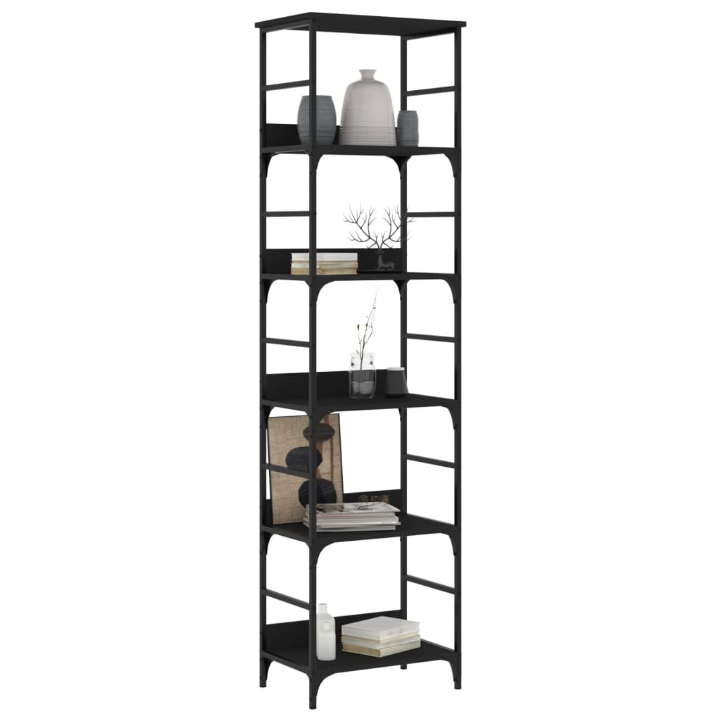 vidaXL Bookshelf Black 50x33x188.5 cm Engineered Wood