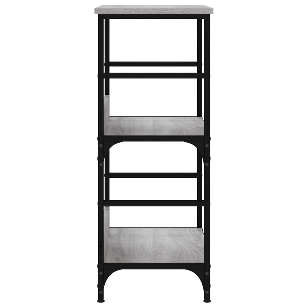 vidaXL Bookshelf Grey Sonoma 50x33x82 cm Engineered Wood