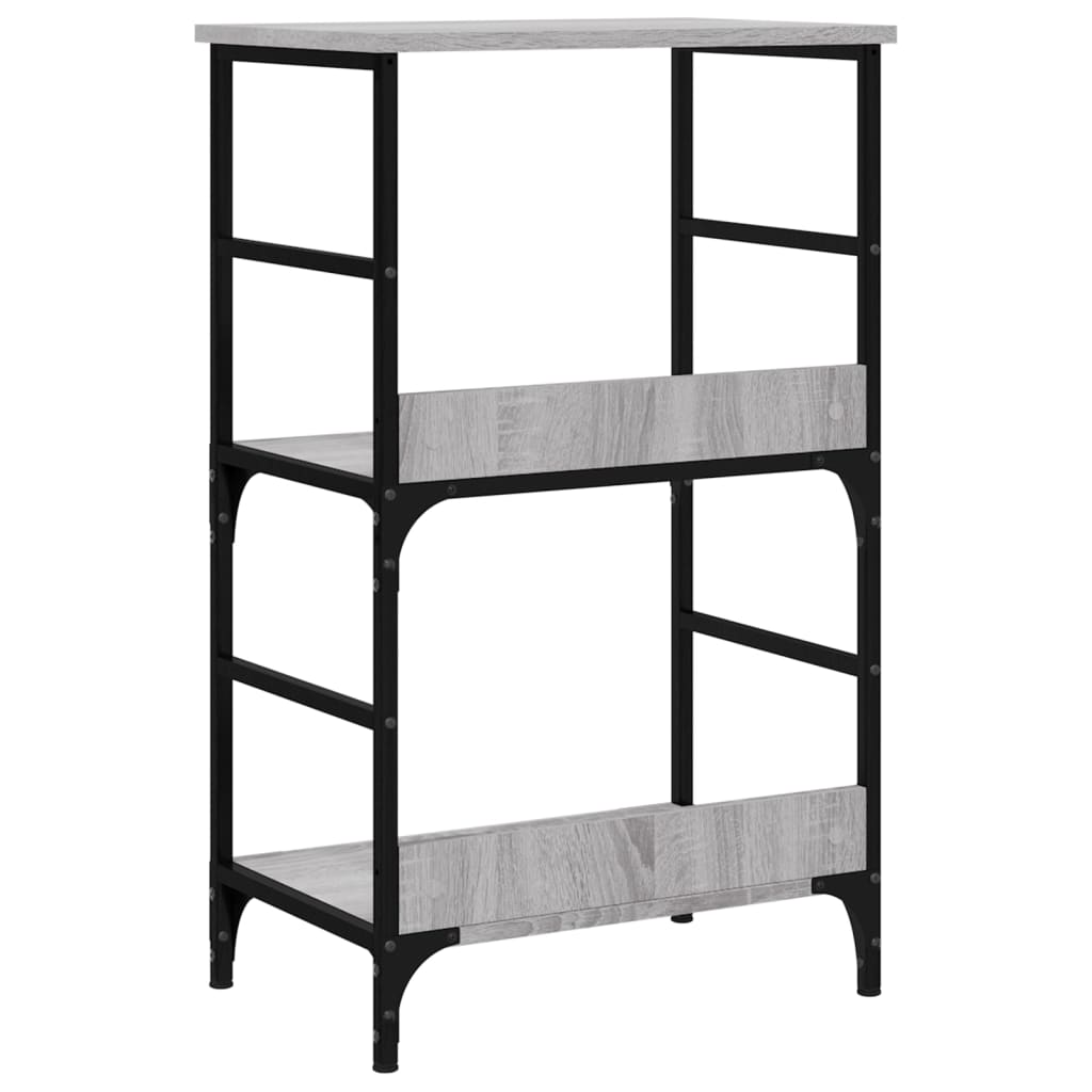 vidaXL Bookshelf Grey Sonoma 50x33x82 cm Engineered Wood