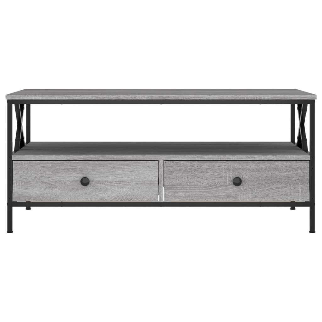 vidaXL Coffee Table Grey Sonoma 100x51x45 cm Engineered Wood